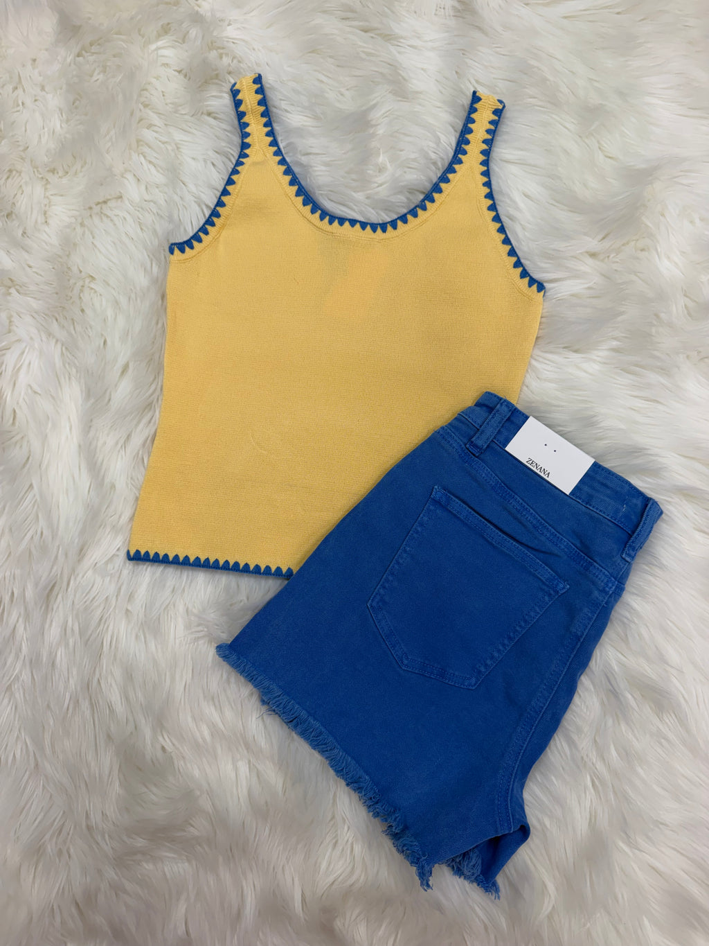 Blue Zenana Shorts